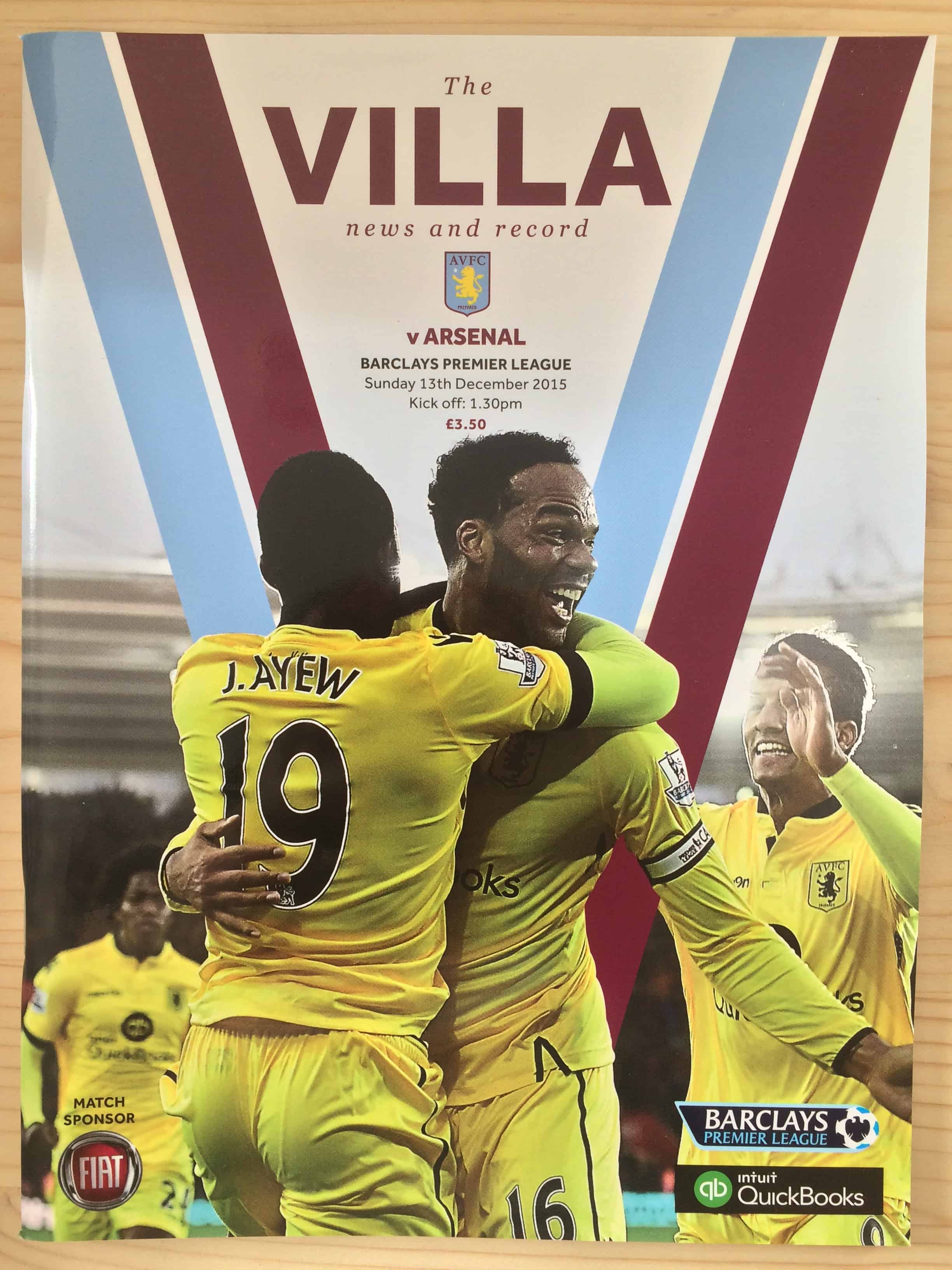 Aston Villa FC v Arsenal FC